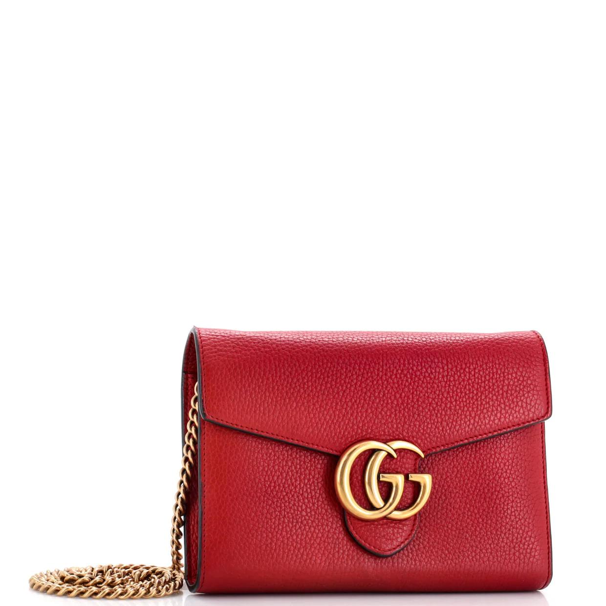 GG Marmont Chain Wallet Leather Mini - Deep Luxury