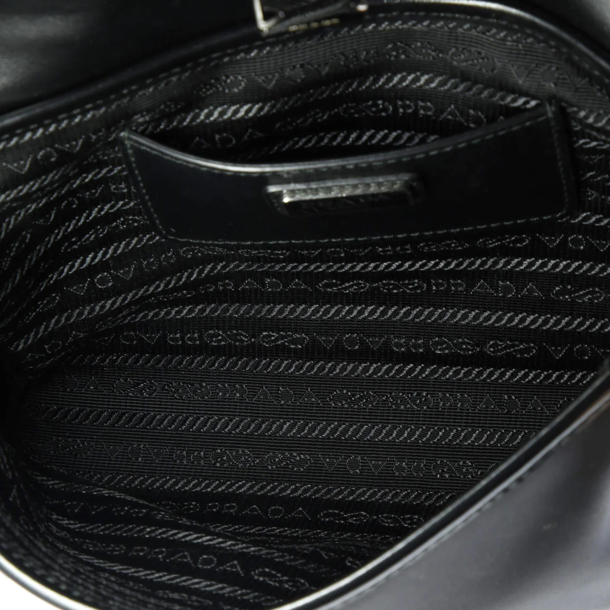 Buckle Flap Crossbody Bag Re-Nylon and Leather Small - Deep Luxury
