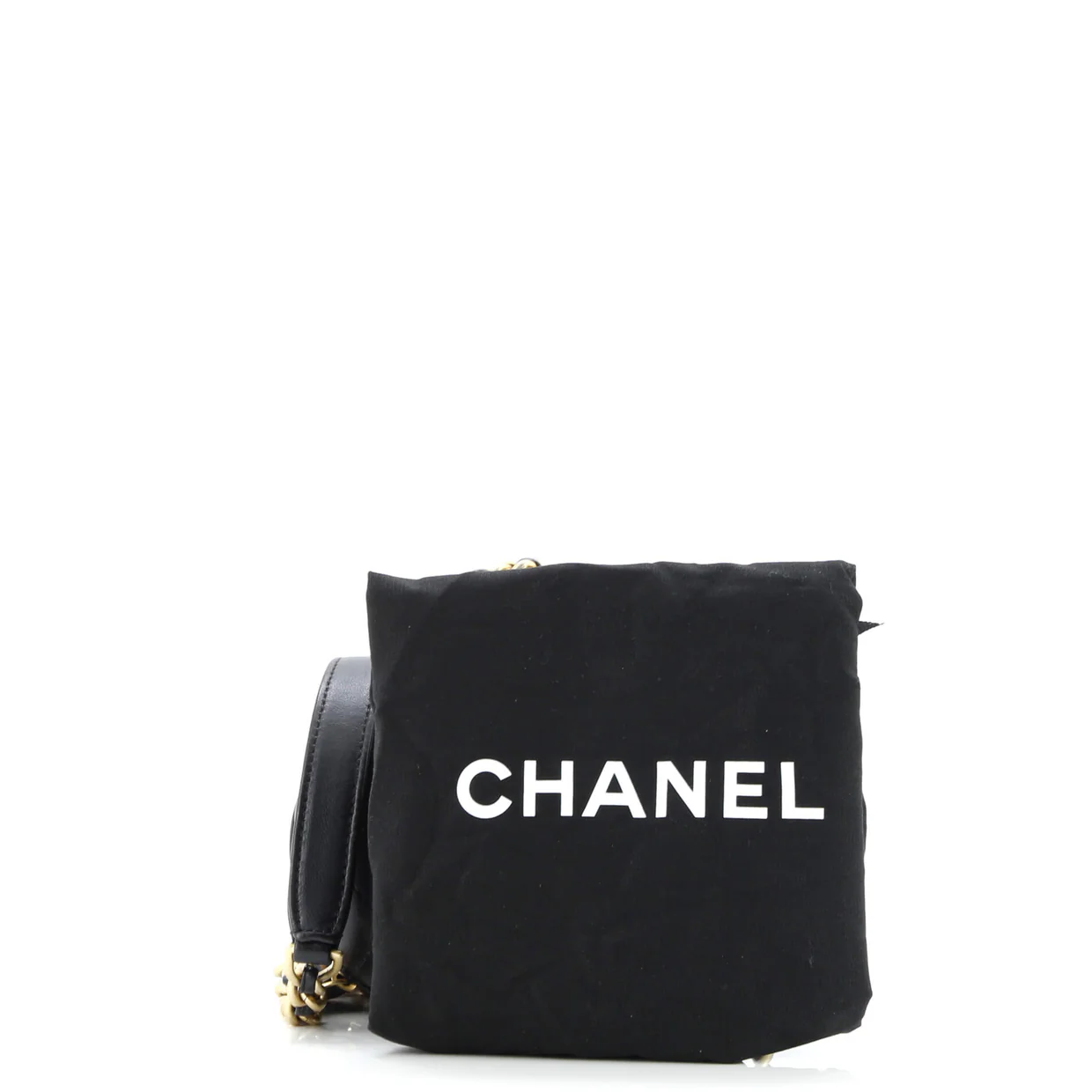 CC Bubble Top Handle Vanity Case with Chain Quilted Lambskin Mini - Deep Luxury