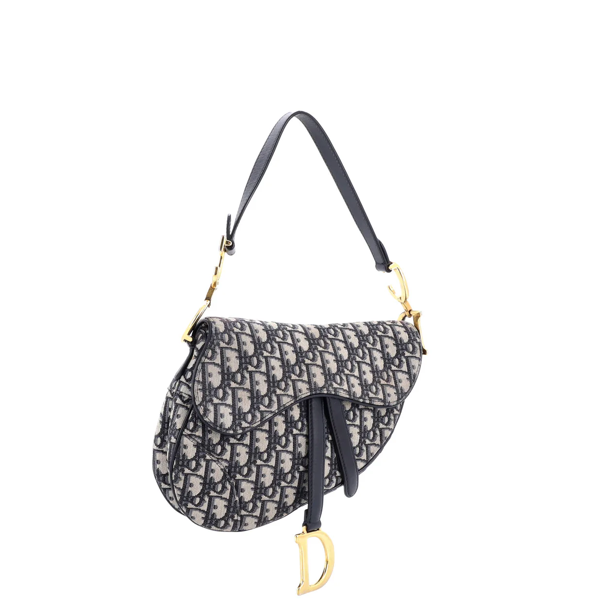 Saddle Handbag Oblique Canvas Medium - Deep Luxury
