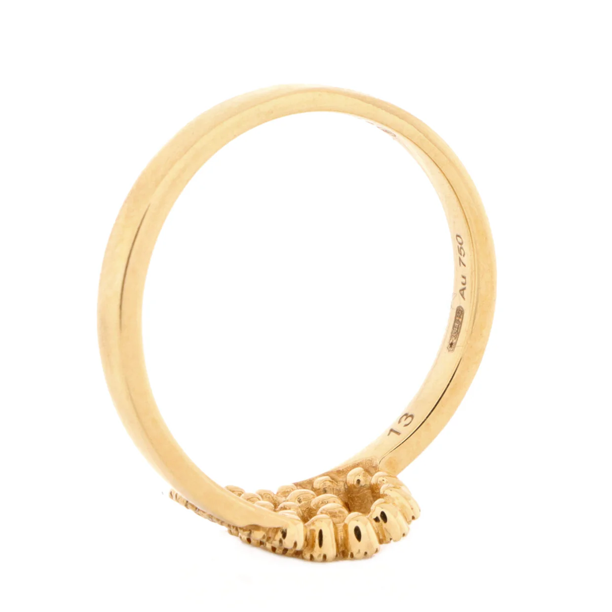 GG Running Ring 18K Yellow Gold with Diamonds - Deep Luxury