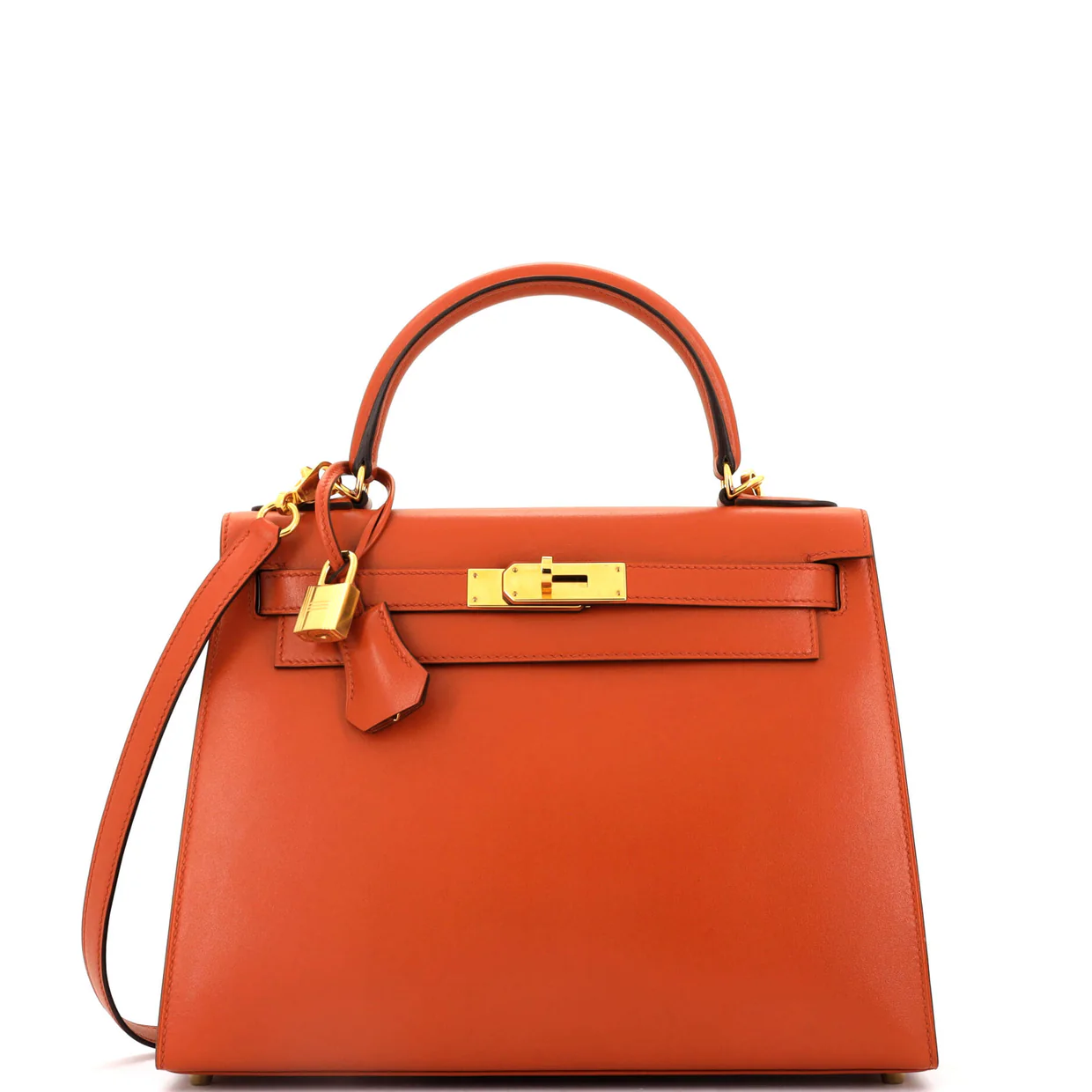 Kelly Handbag Terre Battue Tadelakt with Gold Hardware 28 - Deep Luxury
