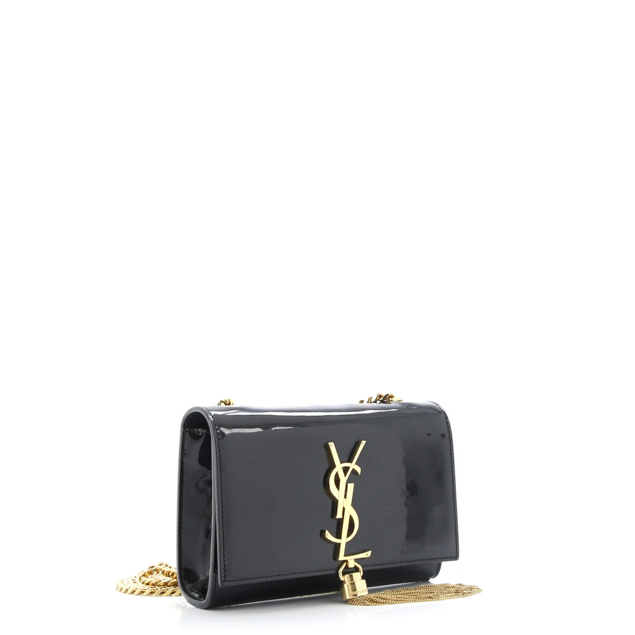 Classic Monogram Tassel Crossbody Bag Patent Small - Deep Luxury