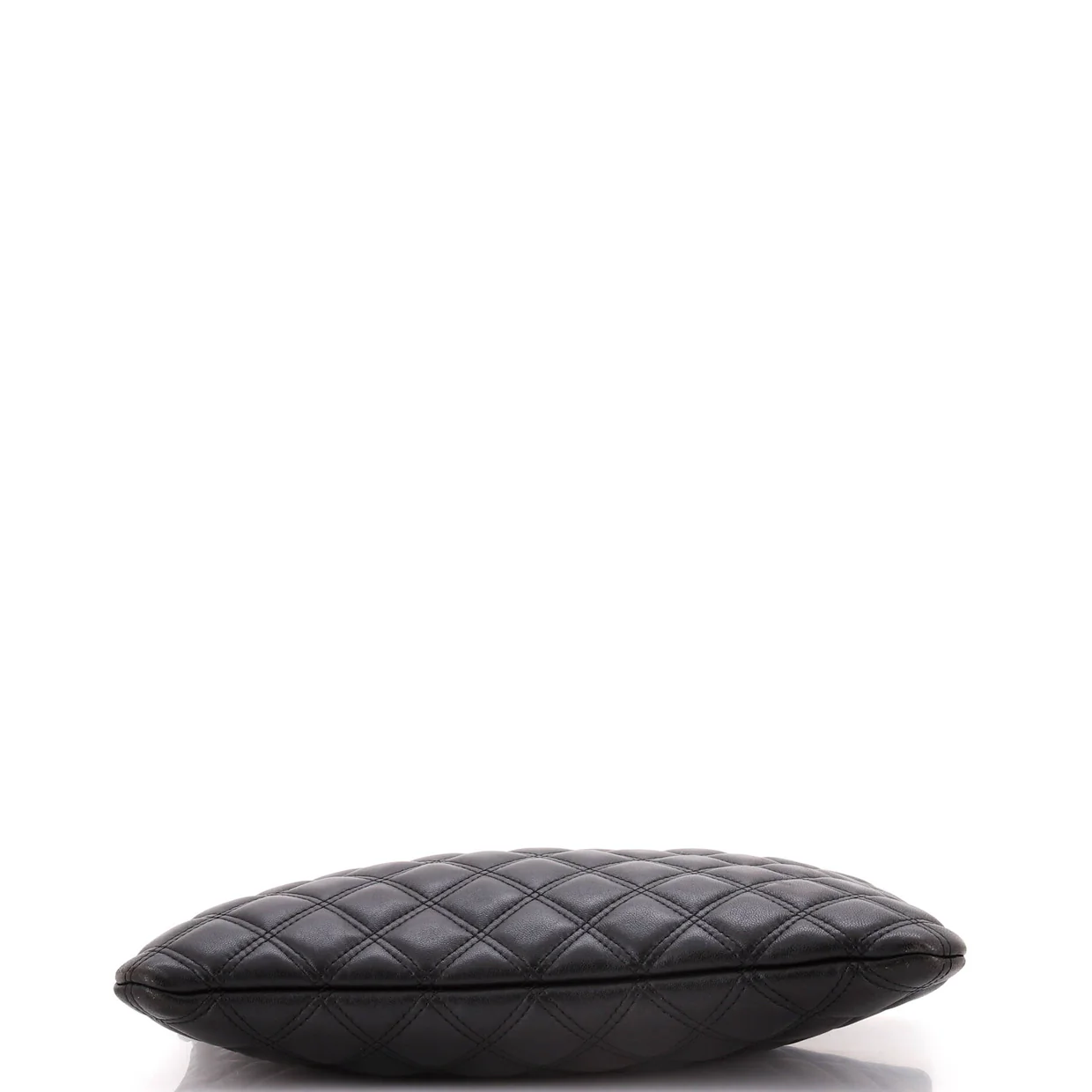 Double Stitch O Case Clutch Lambskin Medium - Deep Luxury