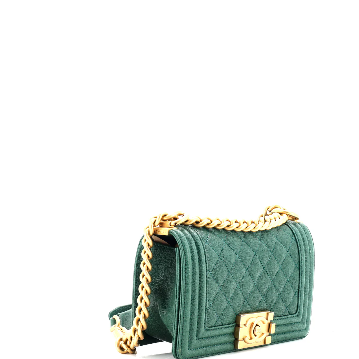 Boy Flap Bag Quilted Caviar Small - Deep Luxury