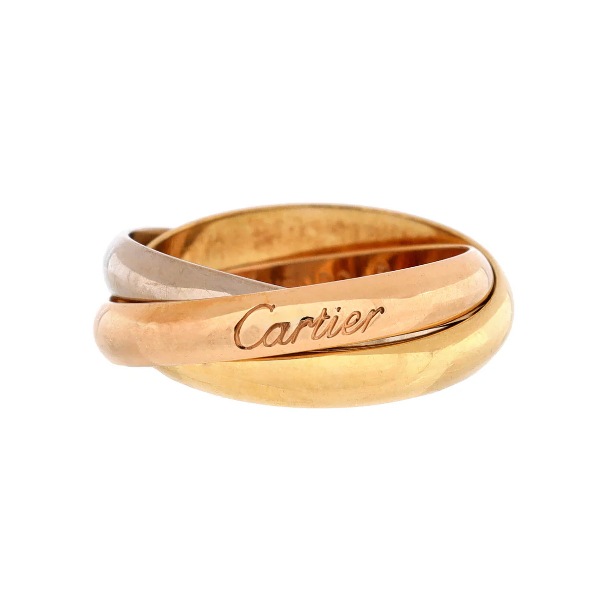 Trinity Ring 18K Tricolor Gold Medium - Deep Luxury