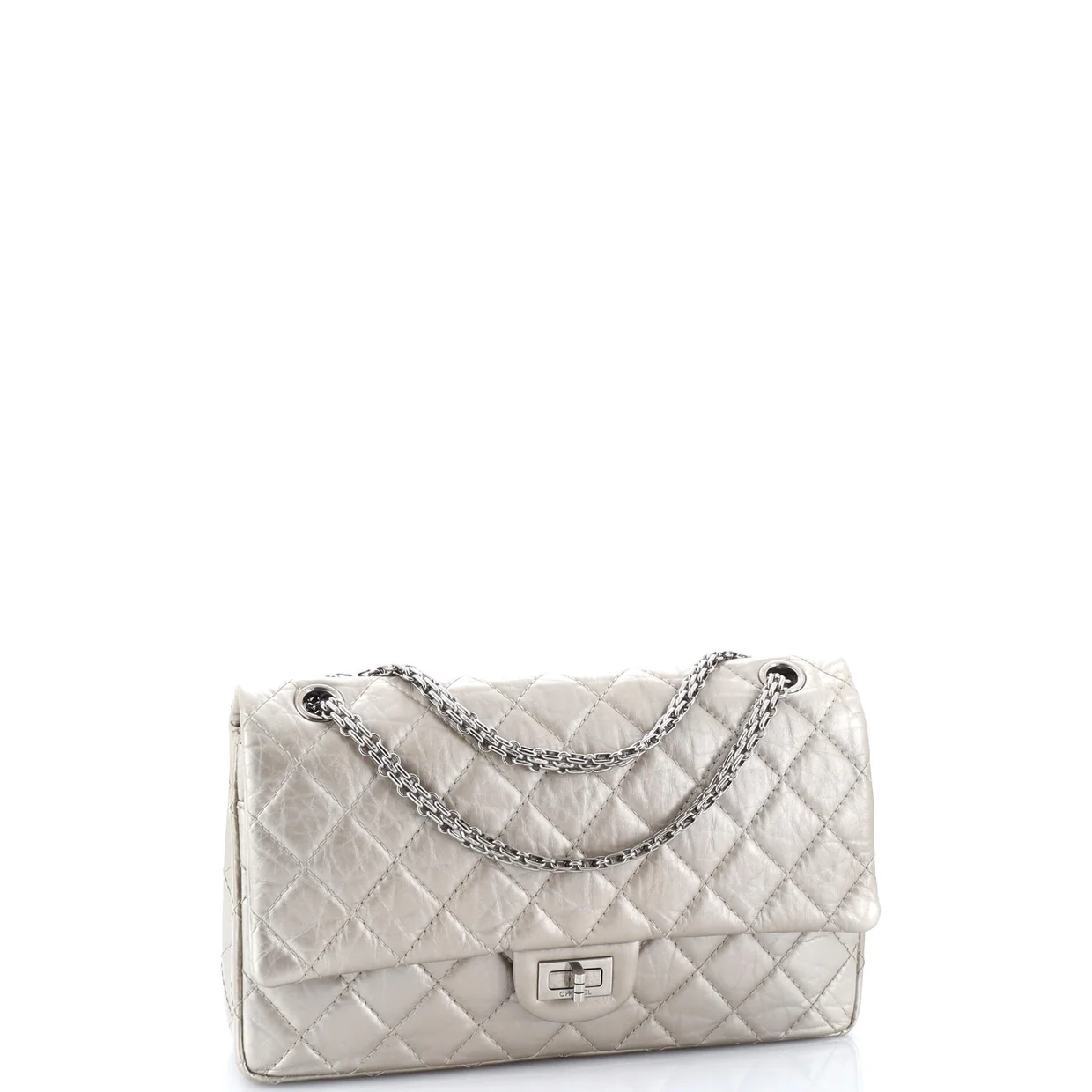 Reissue 2.55 Flap Bag Quilted Metallic Aged Calfskin 226 - Deep Luxury