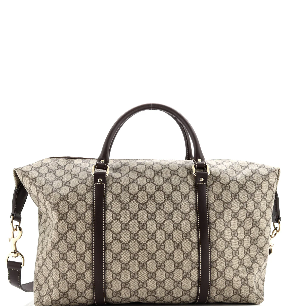 GG Plus Convertible Boston Bag GG Coated Canvas Large - Deep Luxury