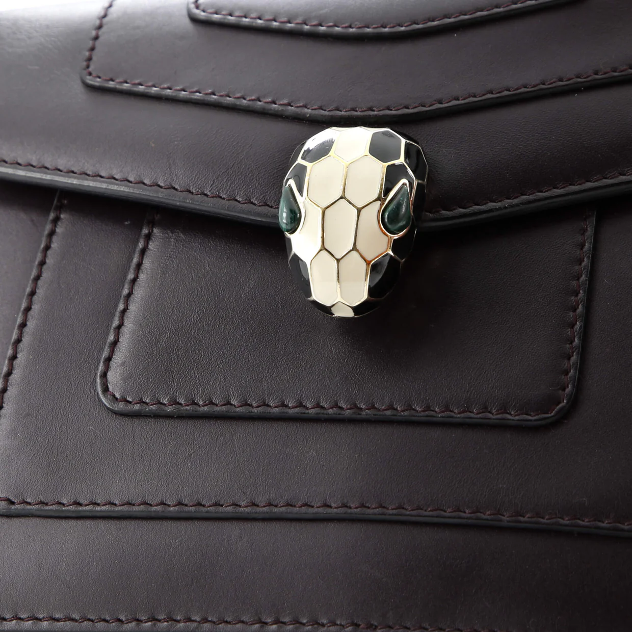 Serpenti Forever Square Shoulder Bag Leather Small - Deep Luxury