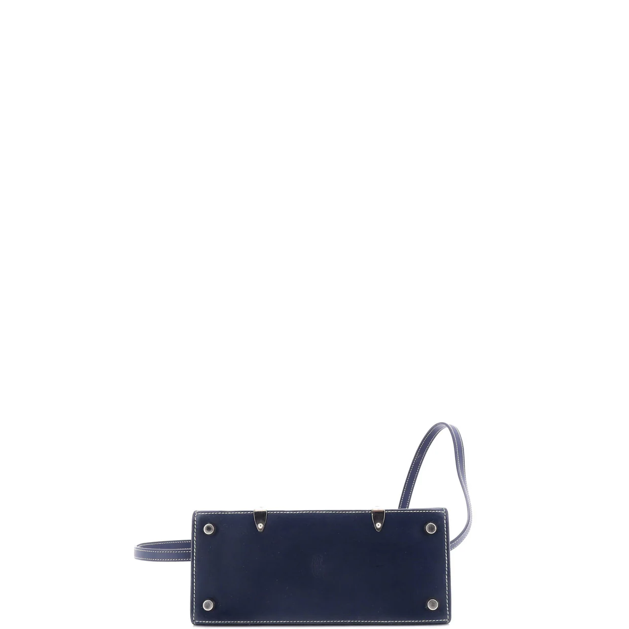 Structured Saigon Top Handle Bag Coated Canvas with Leather Mini - Deep Luxury