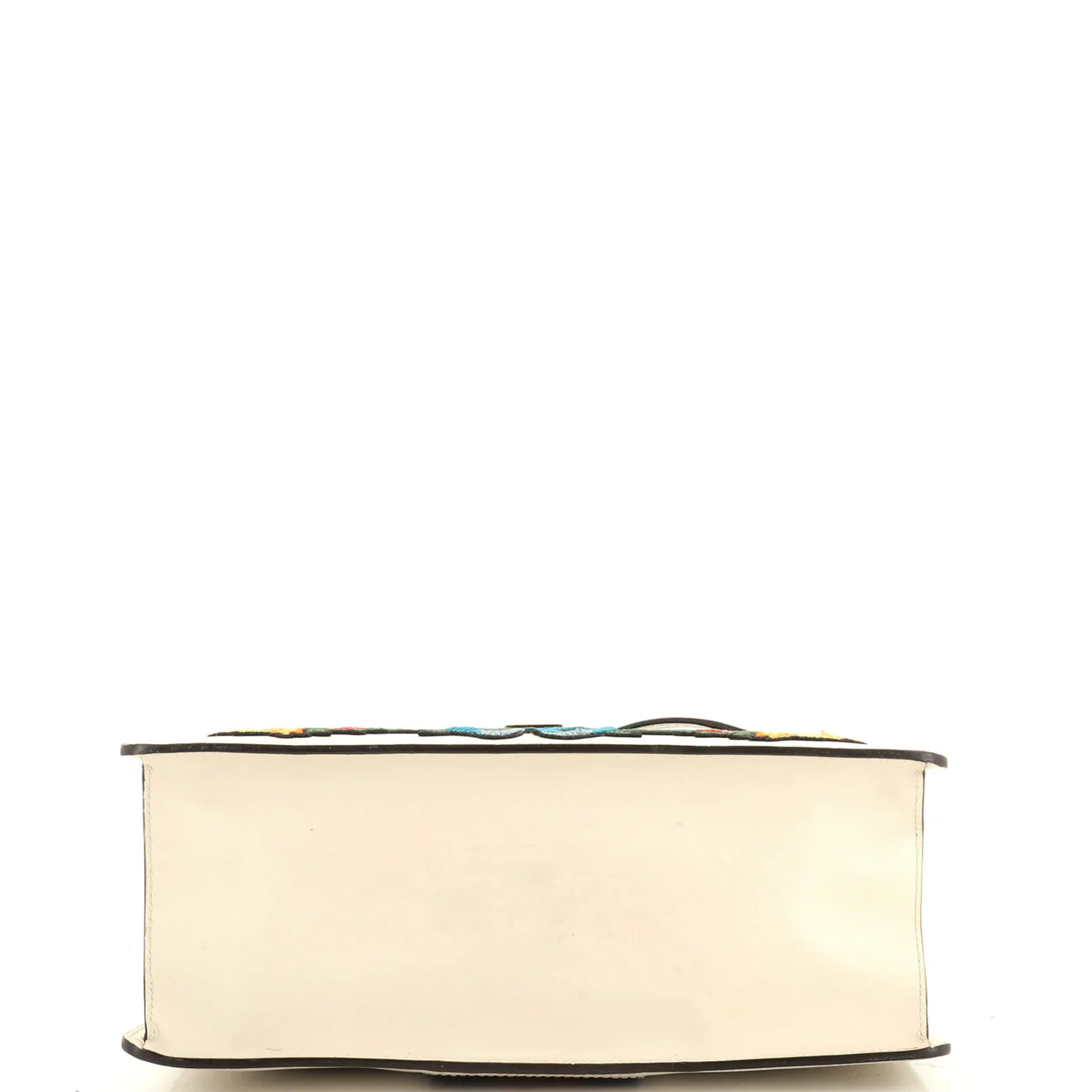 Sylvie Top Handle Bag Embroidered Leather Medium - Deep Luxury