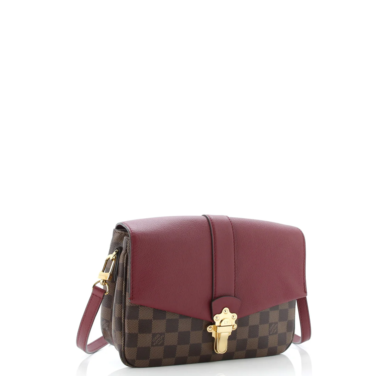 Clapton Handbag Damier and Leather PM - Deep Luxury