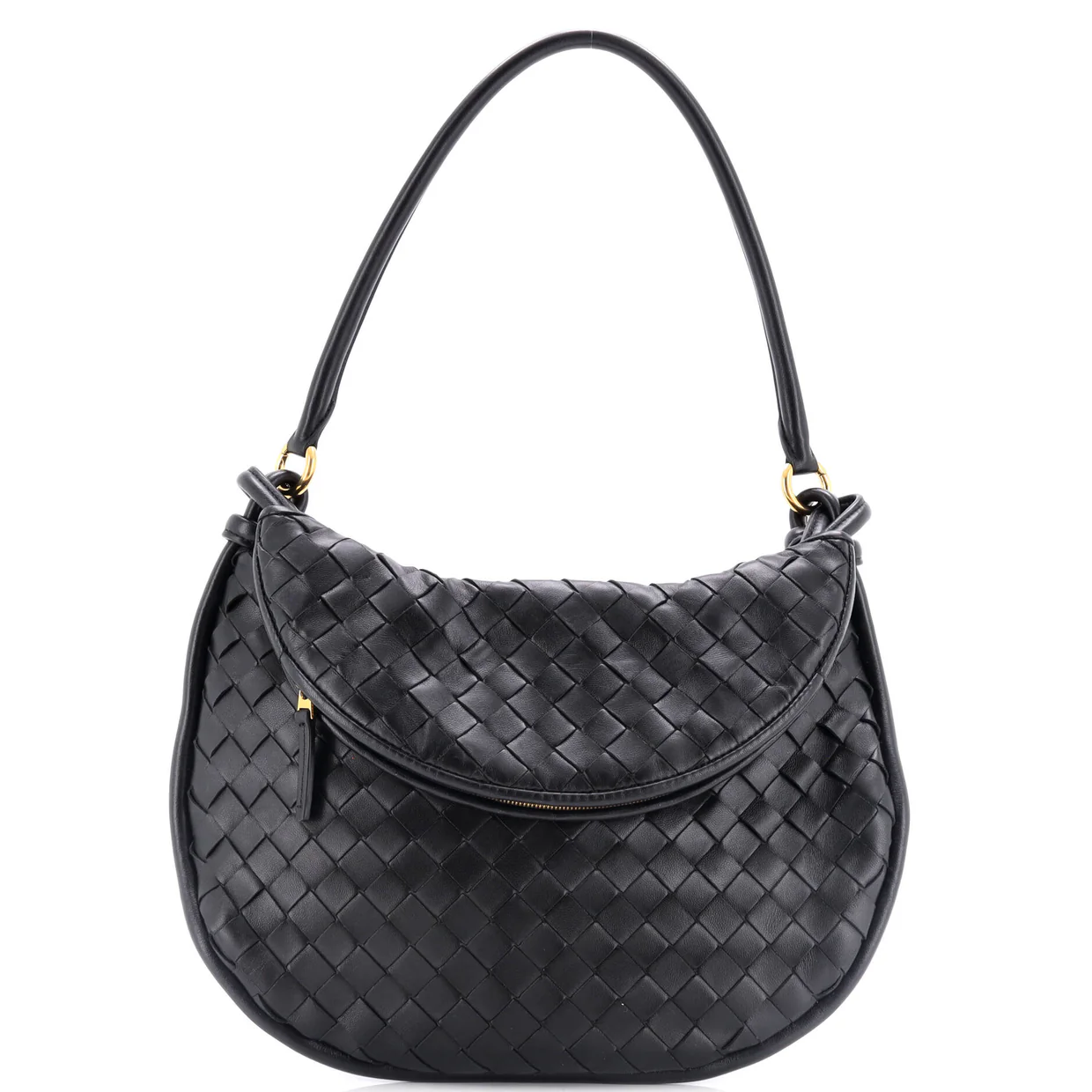 Gemelli Shoulder Bag Intrecciato Leather Medium - Deep Luxury