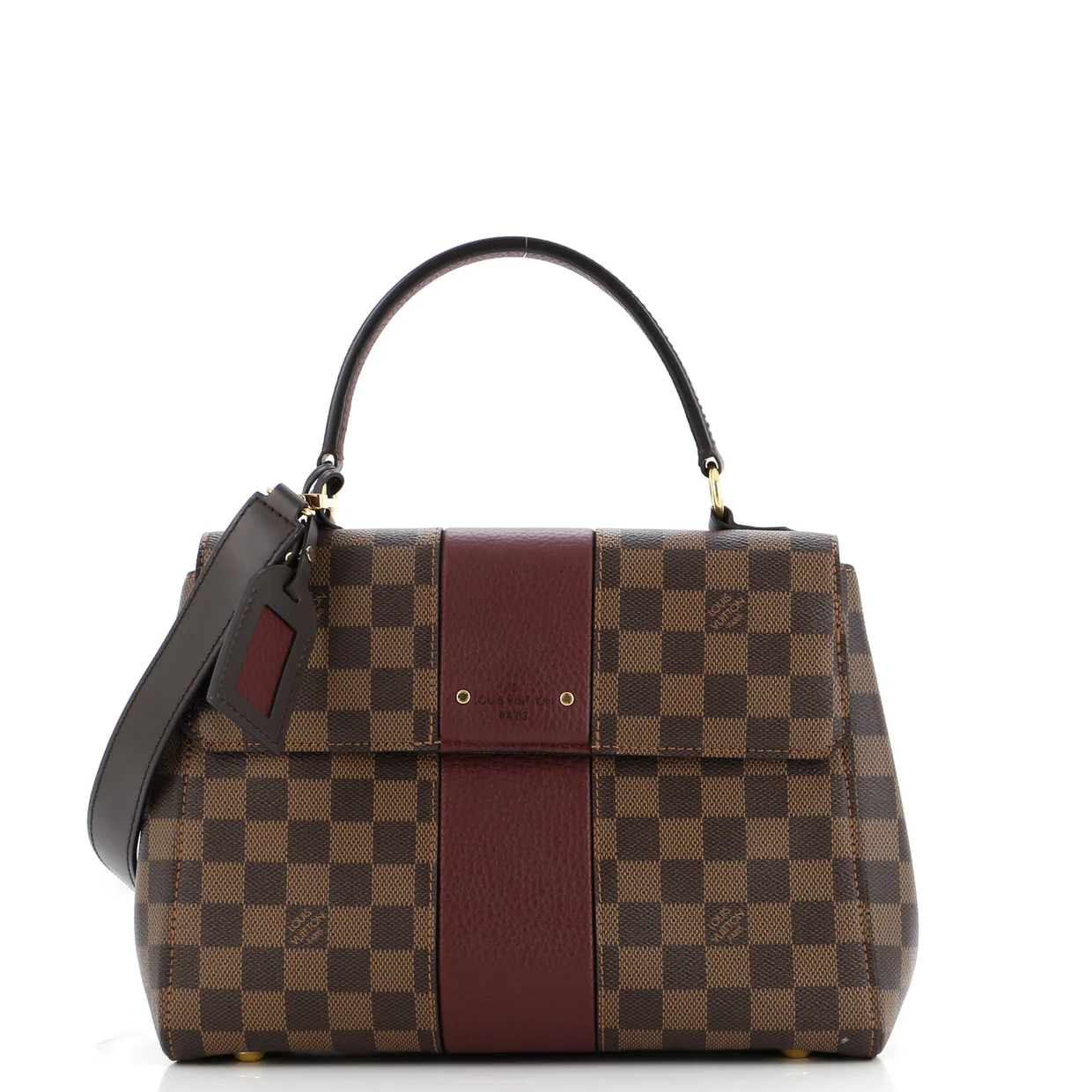 Bond Street Handbag Damier with Leather MM - Deep Luxury
