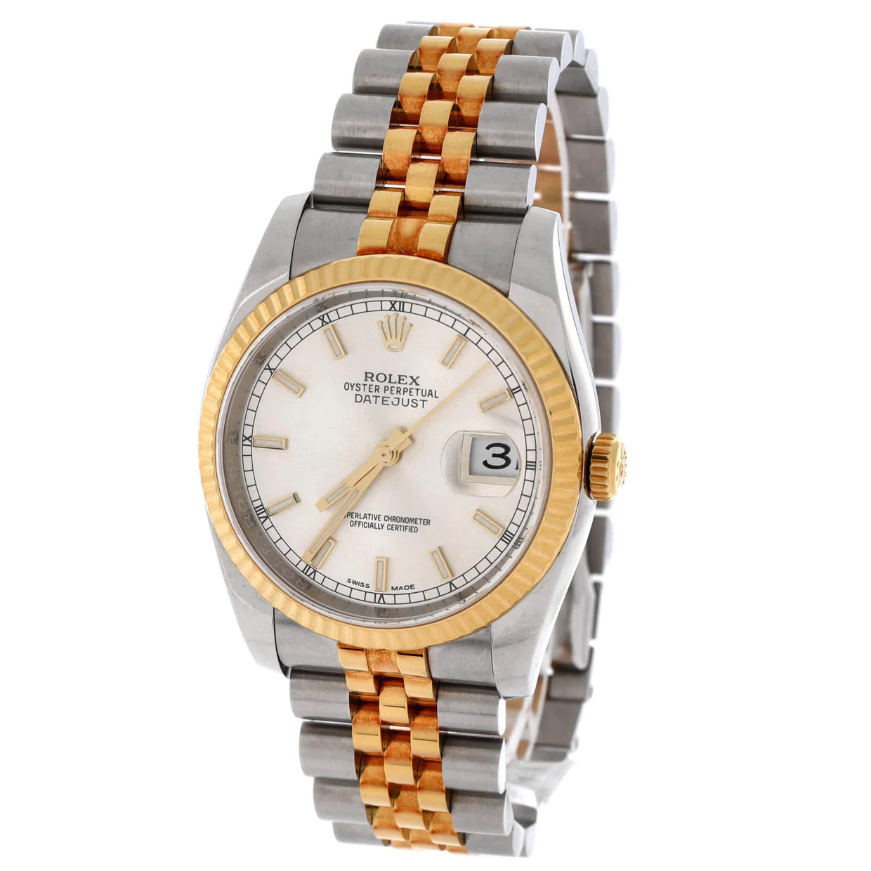 Oyster Perpetual Datejust Automatic Watch Stainless Steel and Yellow Gold 36 - Deep Luxury