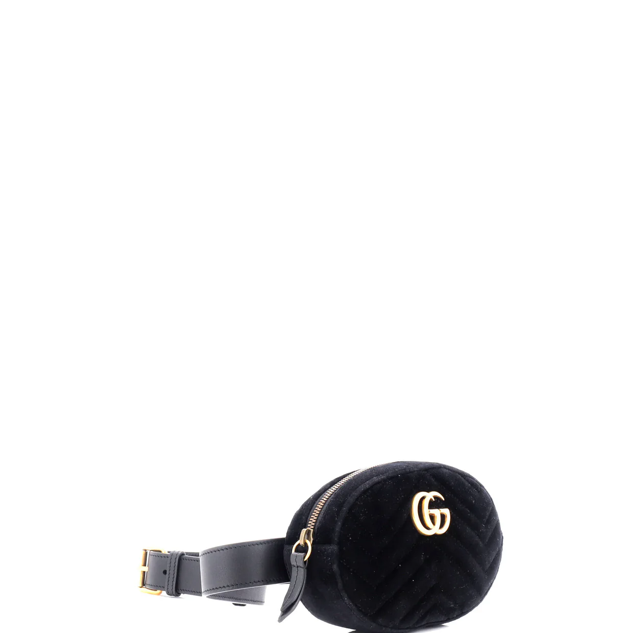 GG Marmont Belt Bag Matelasse Velvet - Deep Luxury