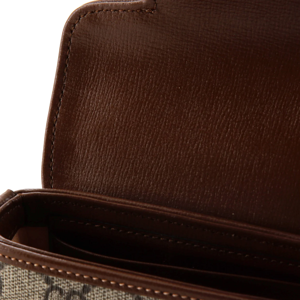 Horsebit 1955 Flap Wallet with Strap GG Coated Canvas - Deep Luxury