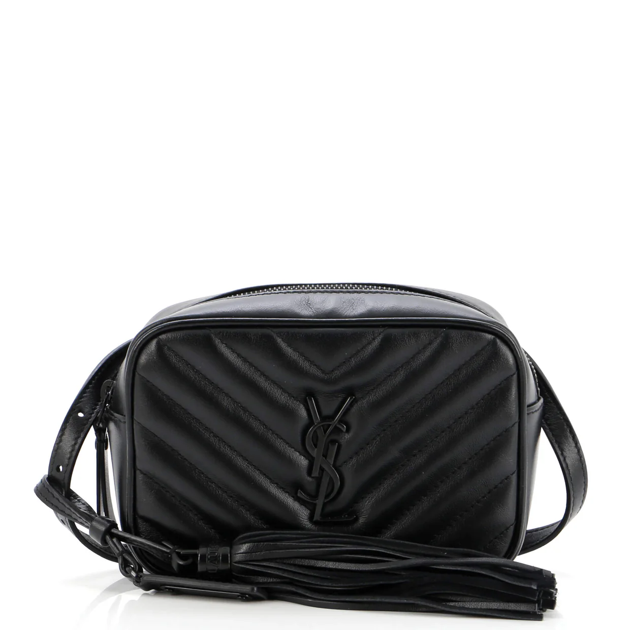 Lou Belt Bag Matelasse Chevron Leather - Deep Luxury