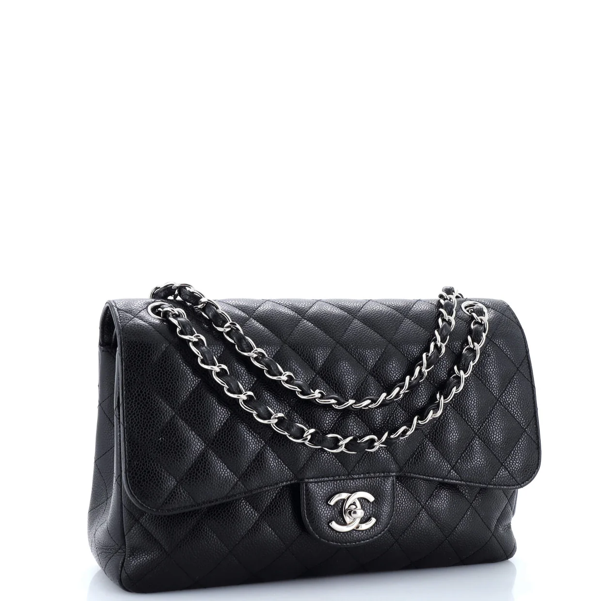 Classic Double Flap Bag Quilted Caviar Jumbo - Deep Luxury