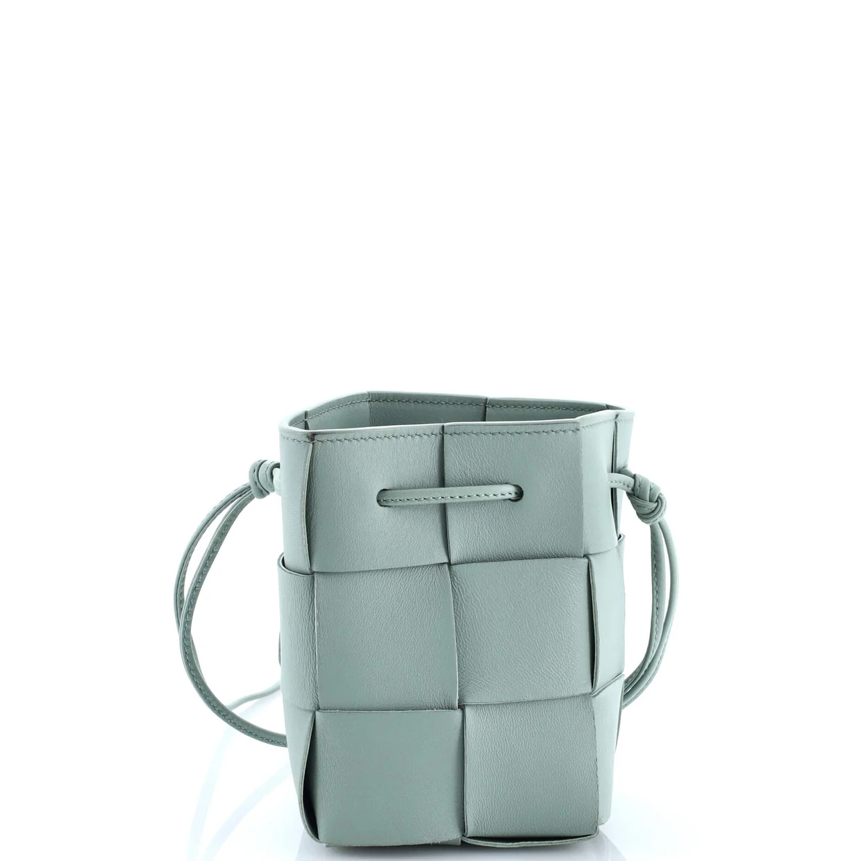 Cassette Bucket Bag Maxi Intrecciato Leather Mini - Deep Luxury