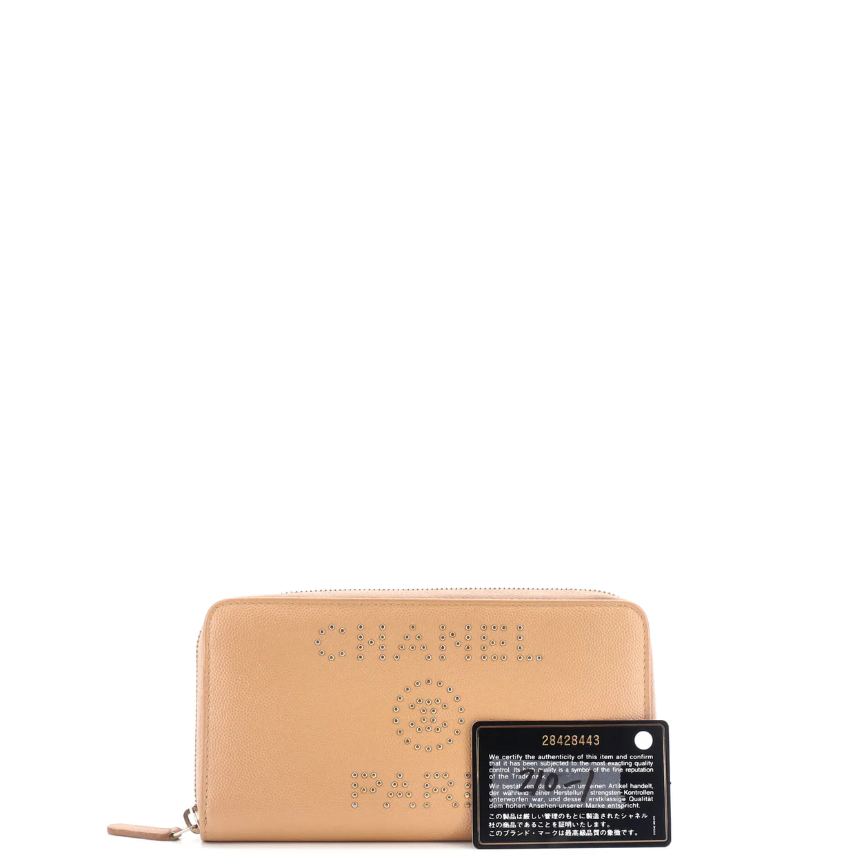Deauville Zip Around Wallet Caviar Long - Deep Luxury