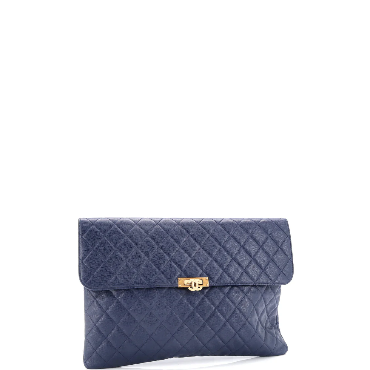Golden Class O Case Clutch Quilted Caviar Large - Deep Luxury