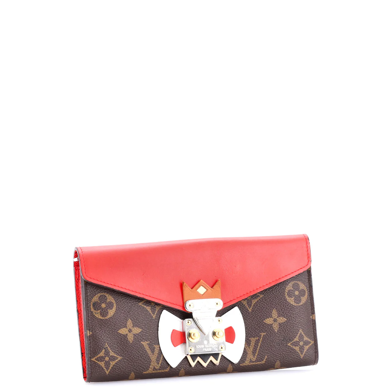 Tribal Mask Sarah Wallet Monogram Canvas and Leather - Deep Luxury
