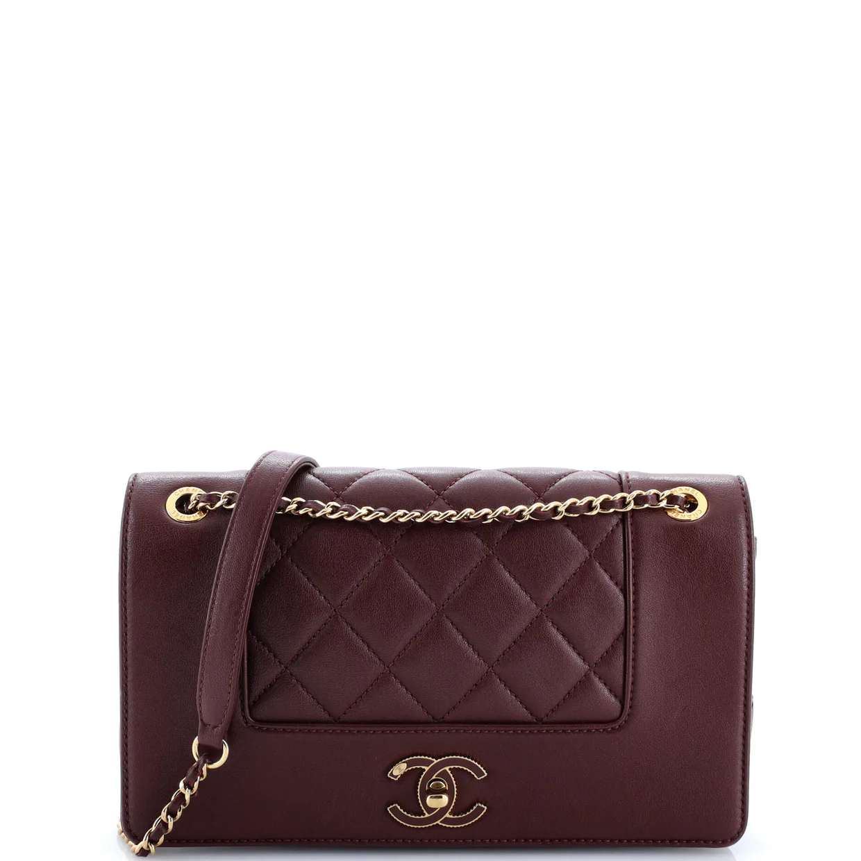 Mademoiselle Vintage Flap Bag Quilted Sheepskin Medium - Deep Luxury