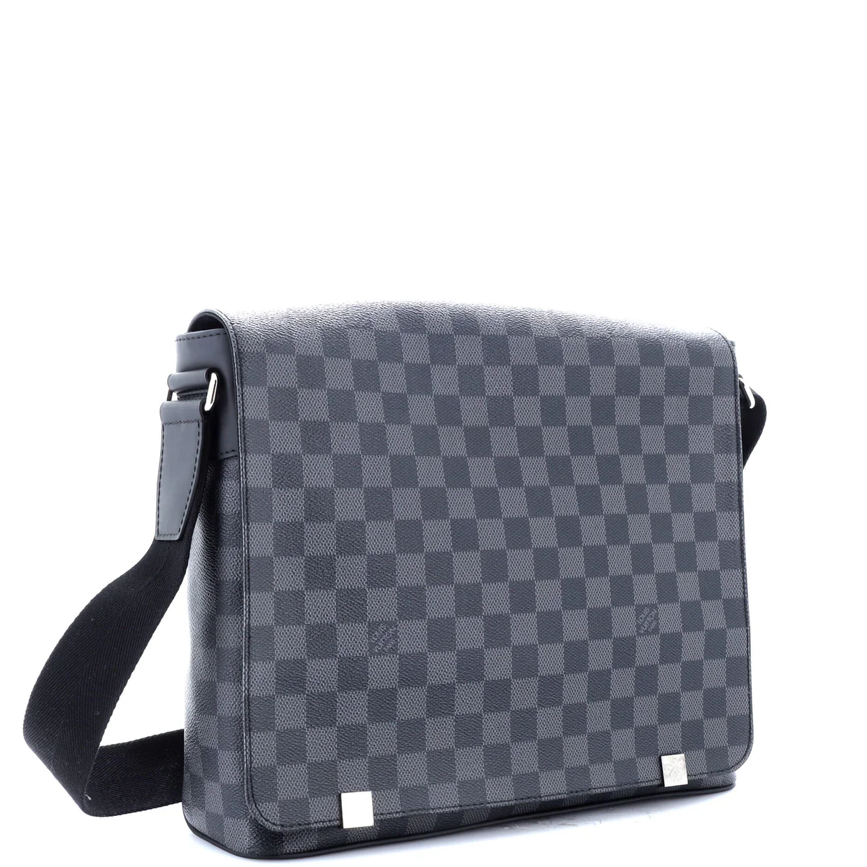 District NM Messenger Bag Damier Graphite MM - Deep Luxury