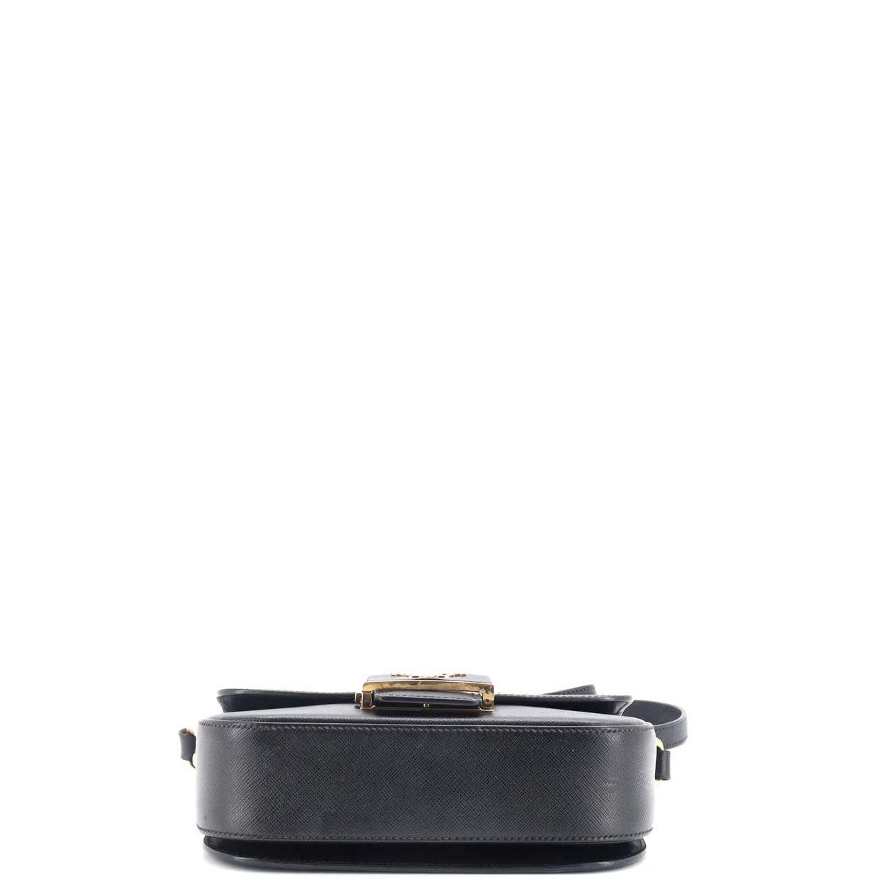 Embleme Flap Bag Saffiano Leather Small - Deep Luxury