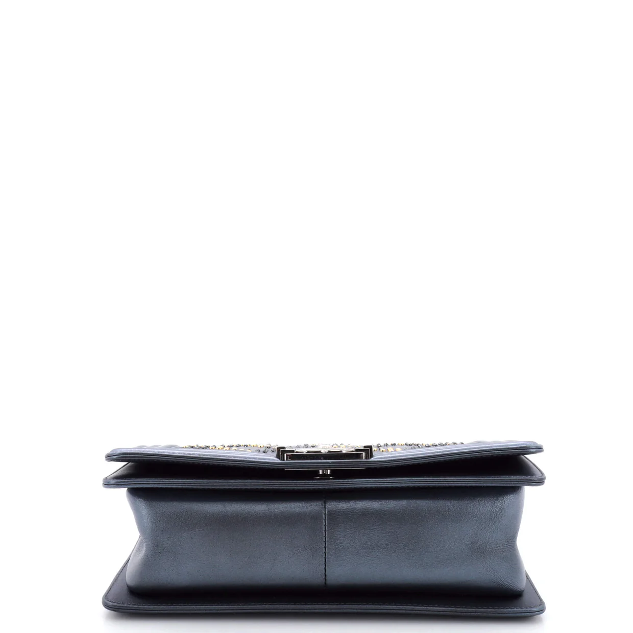 Boy Flap Bag Studded Leather Old Medium - Deep Luxury