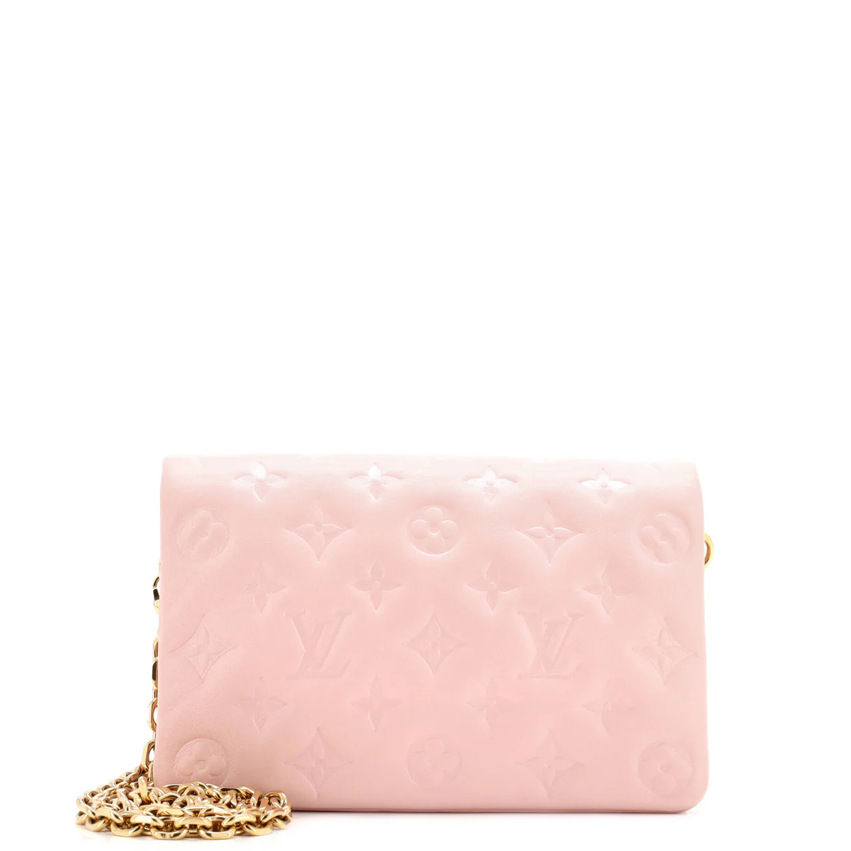 Coussin Pochette Monogram Embossed Lambskin - Deep Luxury