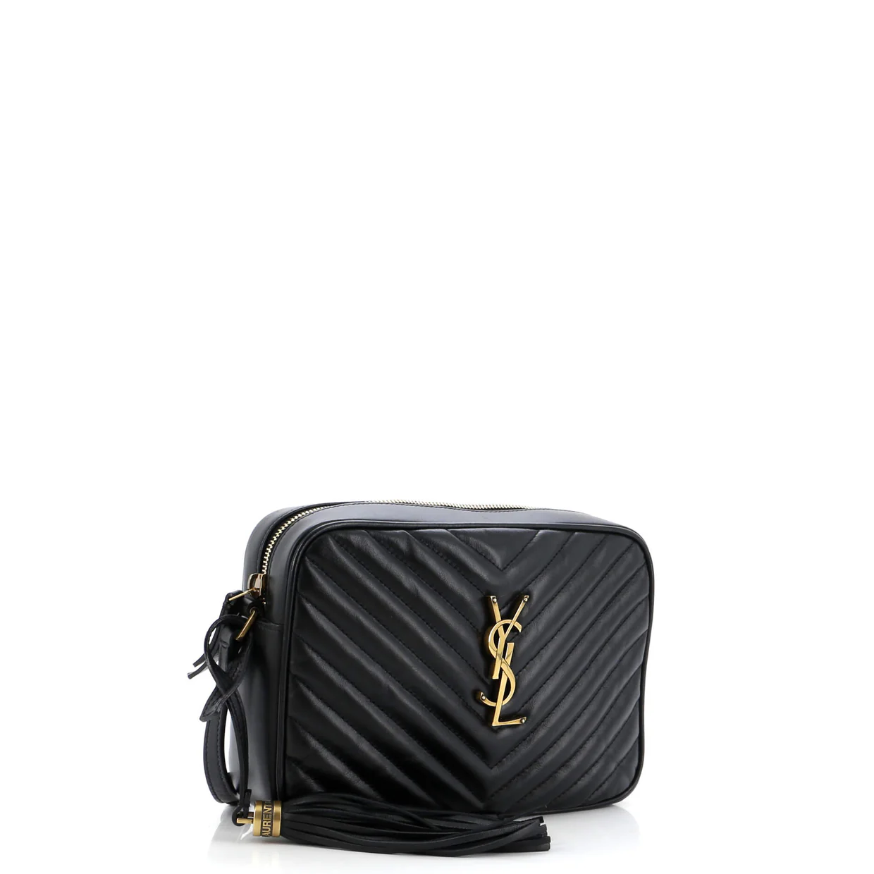 Lou Camera Bag Matelasse Chevron Leather Small - Deep Luxury
