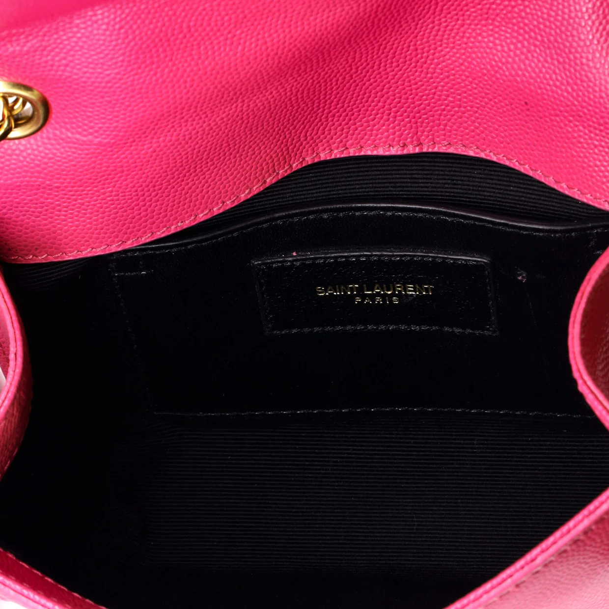Classic Monogram Crossbody Bag Grainy Leather Small - Deep Luxury