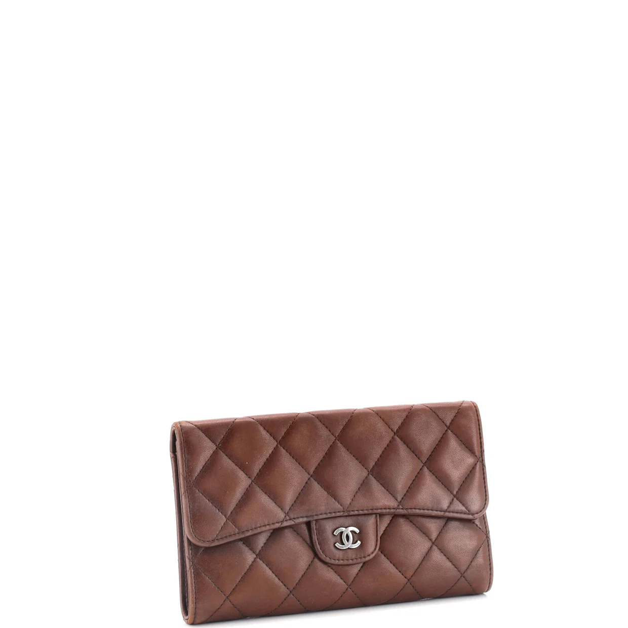 Trifold Classic Flap Wallet Quilted Lambskin - Deep Luxury