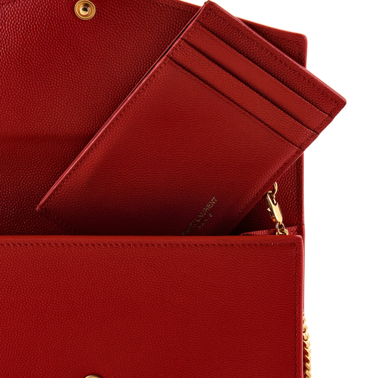 Uptown Chain Wallet Leather - Deep Luxury