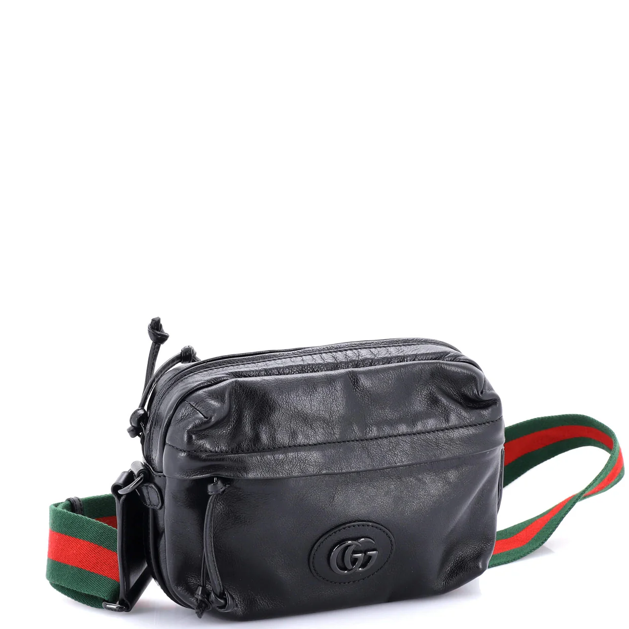 Tonal Double G Shoulder Bag Leather - Deep Luxury