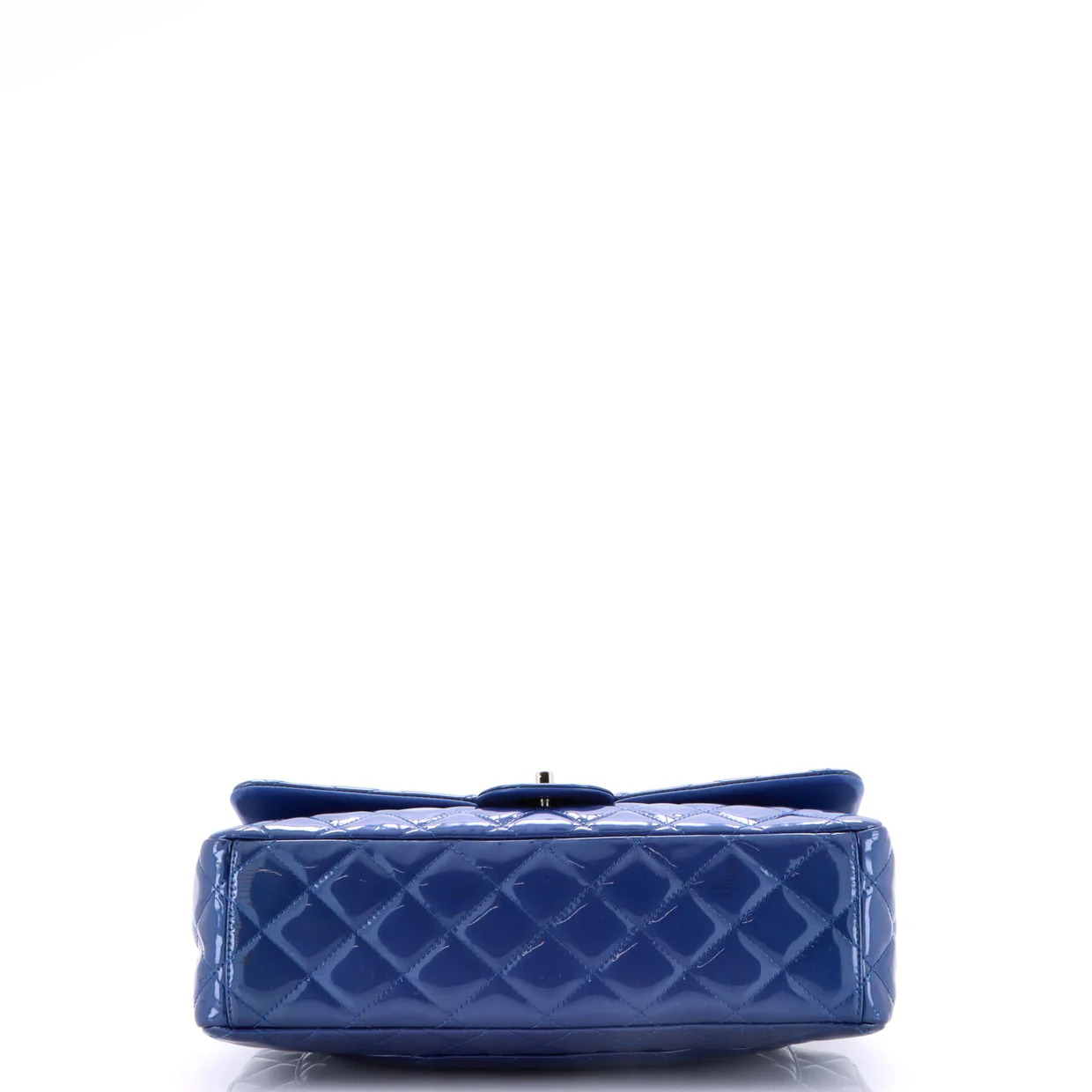 Classic Double Flap Bag Quilted Patent Maxi - Deep Luxury