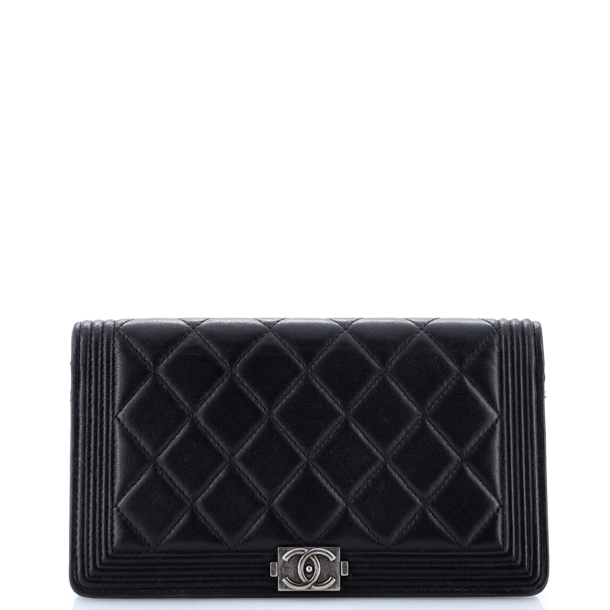 Boy Wallet on Chain Quilted Lambskin - Deep Luxury