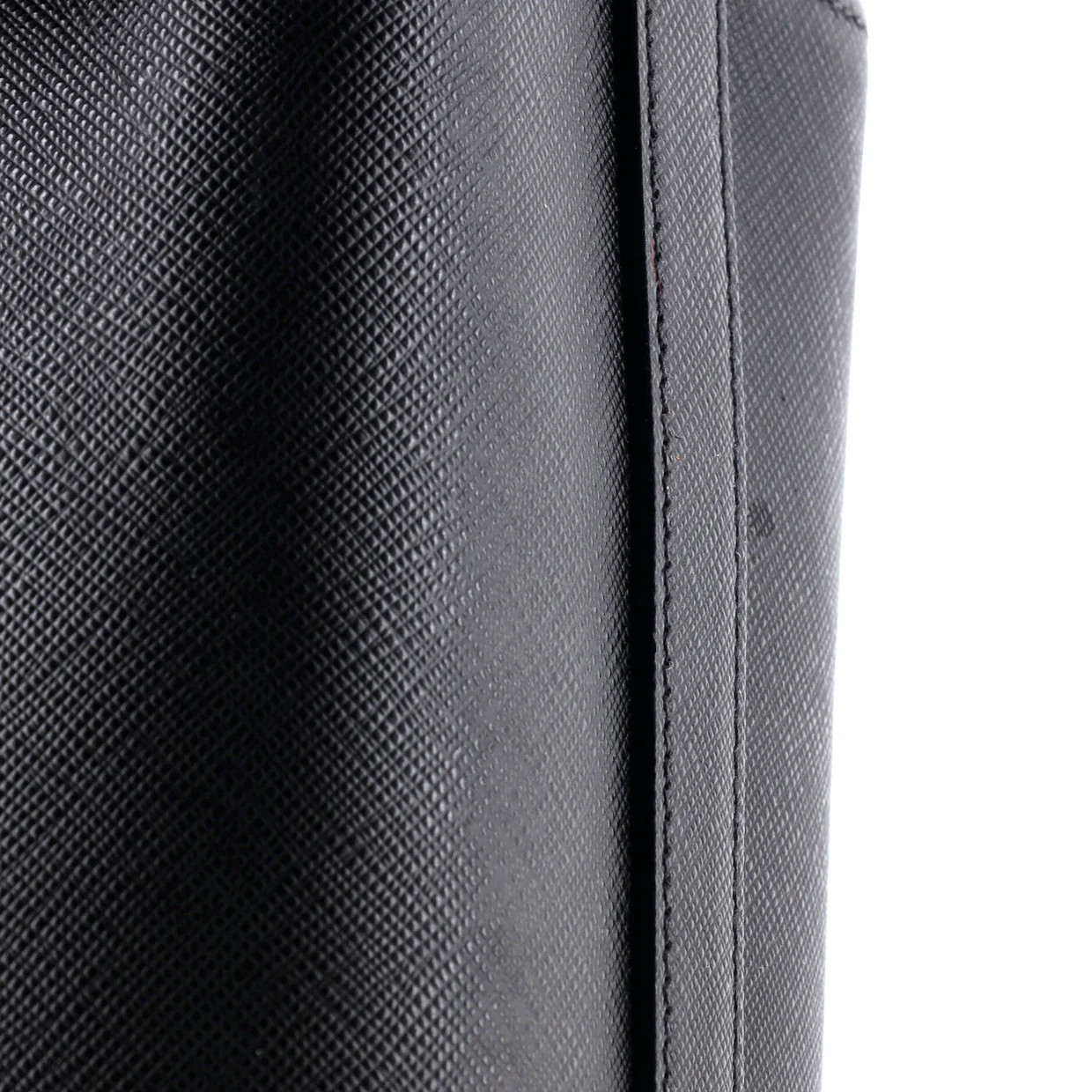 Lux Embossed Logo Tote Saffiano Leather Medium - Deep Luxury