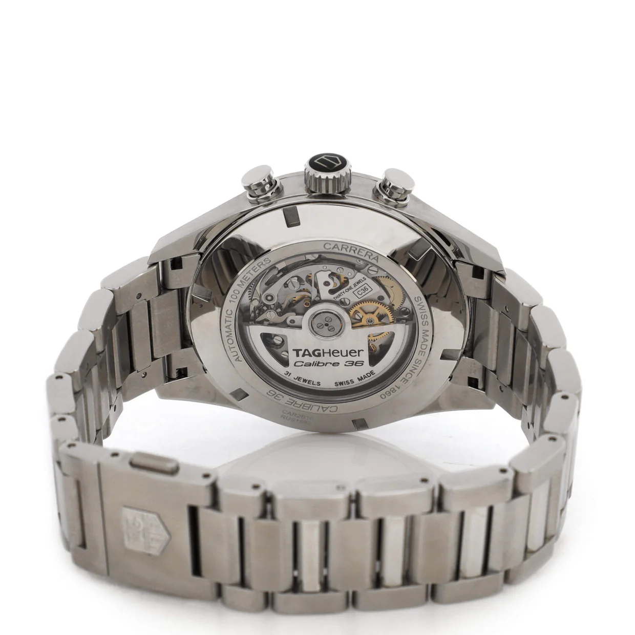 Carrera Calibre 36 Flyback Chronograph Automatic Watch Stainless Steel 43 - Deep Luxury