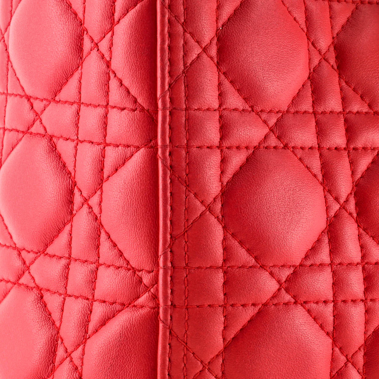 Lady Dior Bag Cannage Quilt Lambskin Large - Deep Luxury