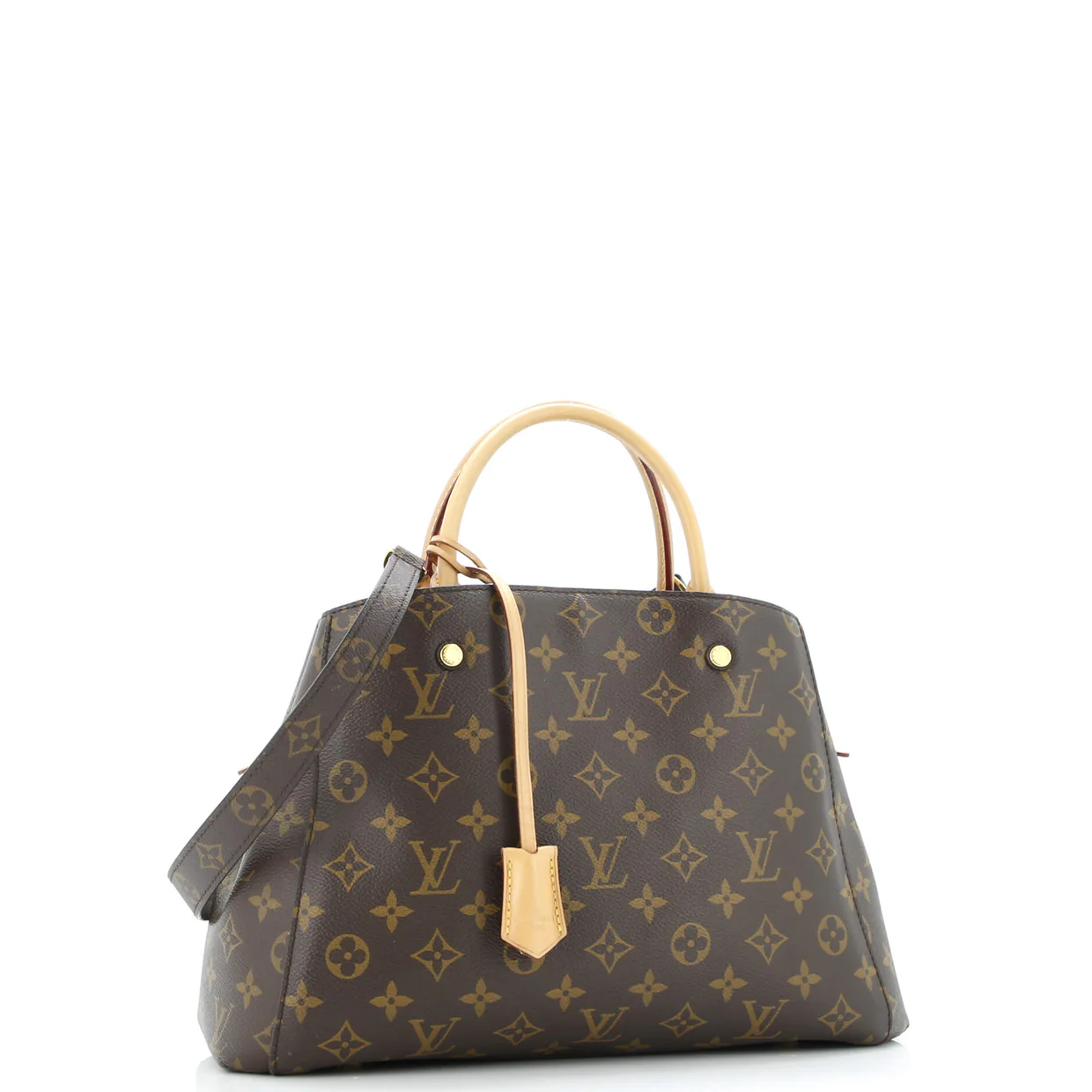 Montaigne Handbag Monogram Canvas MM - Deep Luxury