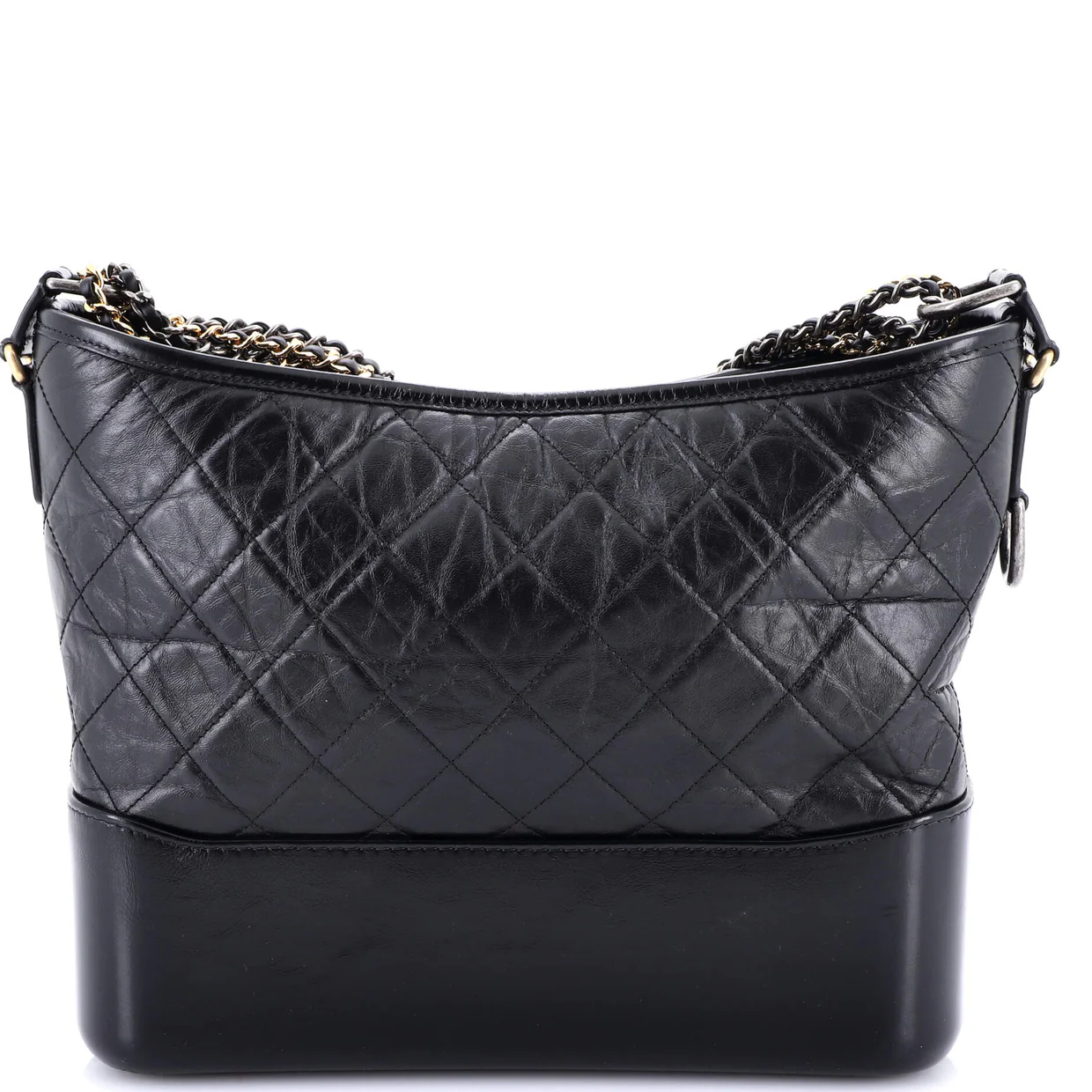Gabrielle Hobo Quilted Aged Calfskin Medium - Deep Luxury
