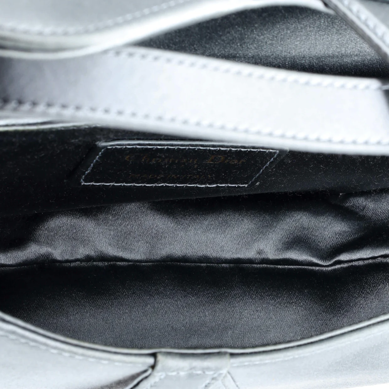 Saddle Handbag Satin with Crystals Mini - Deep Luxury