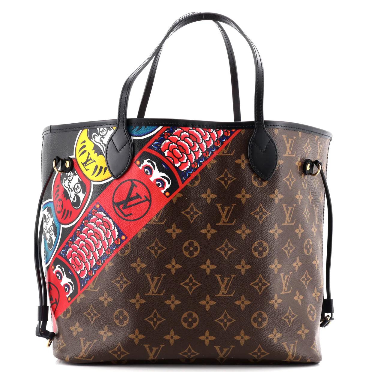 Neverfull NM Tote Limited Edition Kabuki Monogram Canvas MM - Deep Luxury