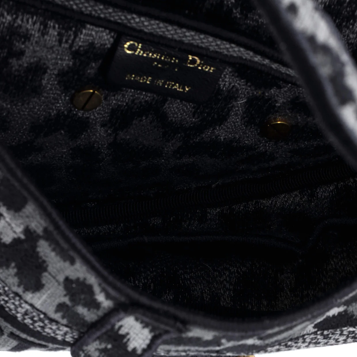 Saddle Handbag Mizza Embroidered Canvas Medium - Deep Luxury