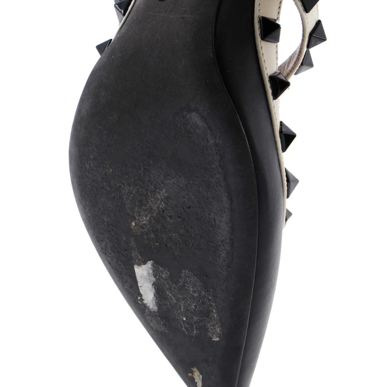 Women's Rockstud Ankle Strap Pumps Leather 100 - Deep Luxury