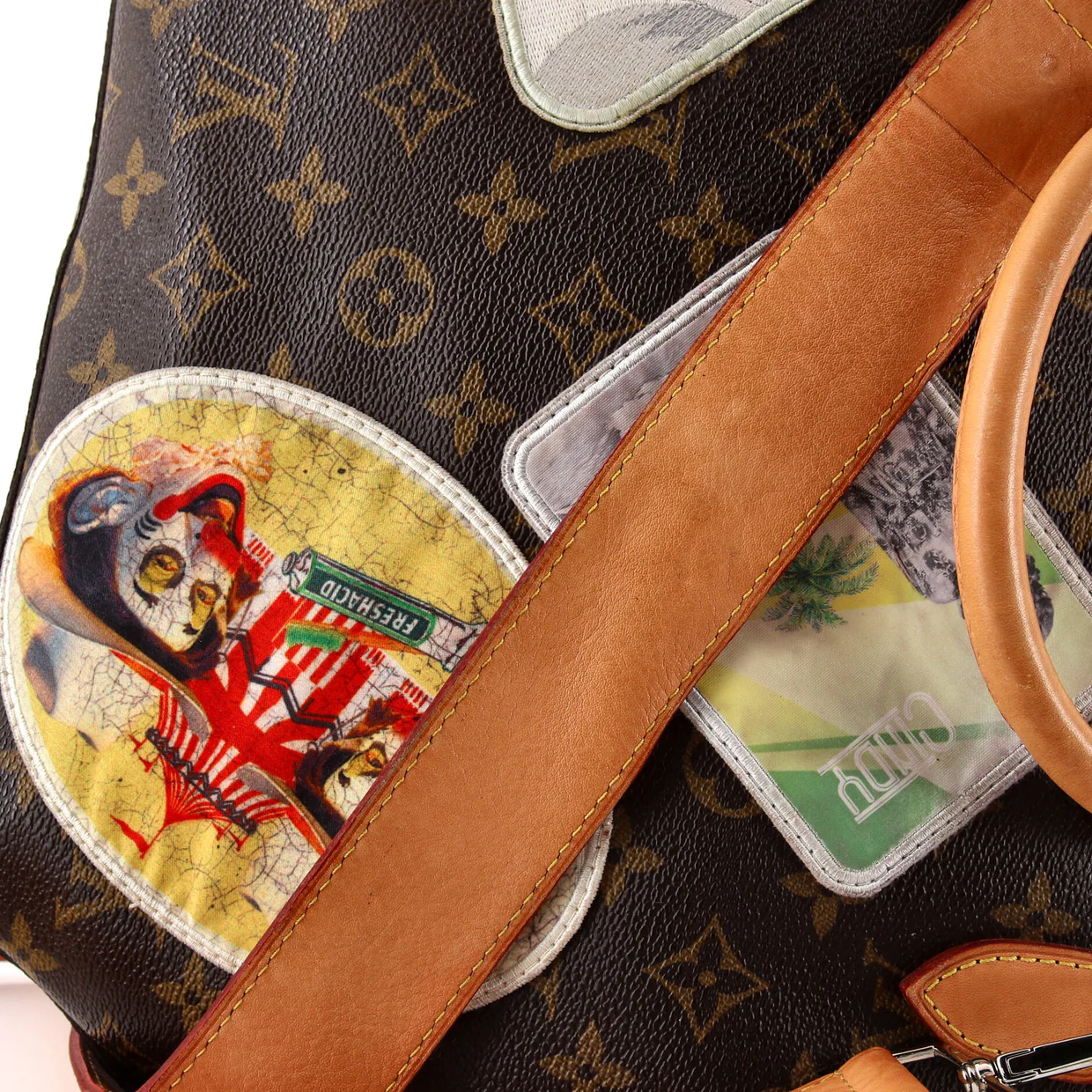 Cindy Sherman Camera Messenger Bag Patch Embellished Monogram Canvas - Deep Luxury