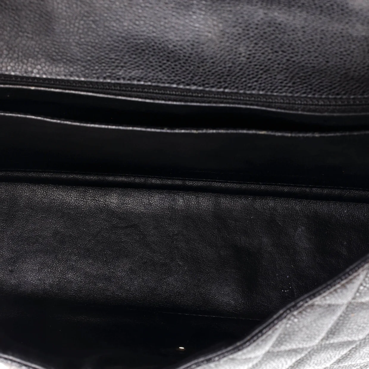 Classic Single Flap Bag Quilted Caviar Maxi - Deep Luxury